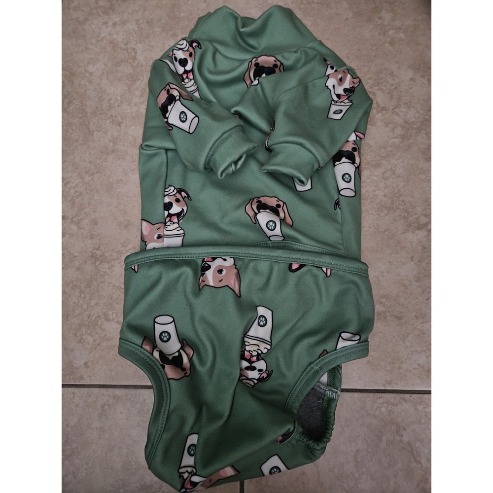 Spark Paws Dog Frenchie Recovery Suit Pajama Very Soft Comfortable Stretch Large